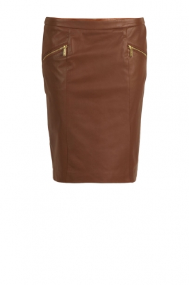 Leather Skirt Maya | camel