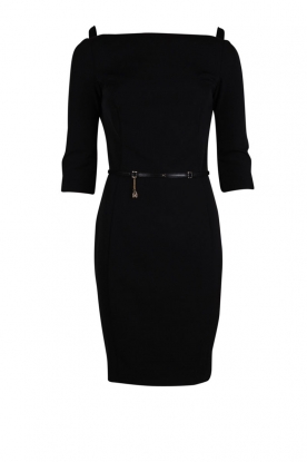 Dress Fransca with belt | black