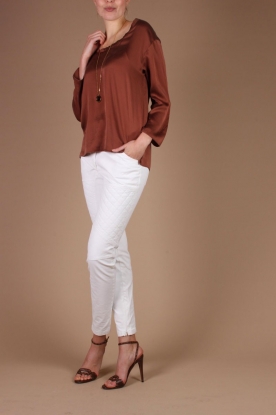  Silk top Ming | scollatabrown