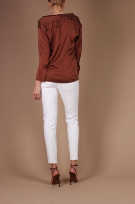  Silk top Ming | scollatabrown