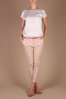L'Autre Chose |  Silk Top Manica Kimono | rose