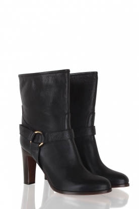 Leather boots Una | black