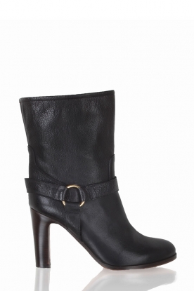 L'Autre Chose |  Leather boots Una | black