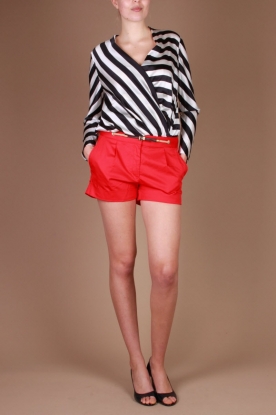 Collection PRC |  Silk top Kasia | midnight blue/off white