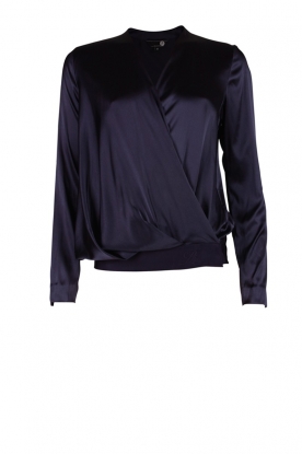 Silk top Kasia | midnight blue