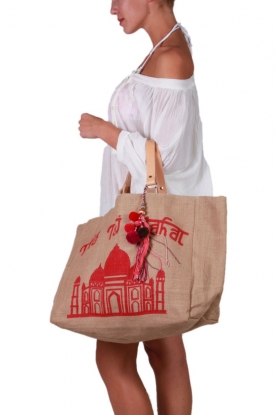 Star Mela |  Shopper Taj | camel/red