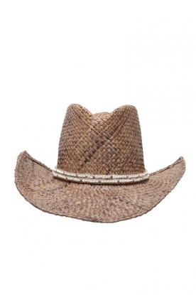 Cowboy hat Coloured bead | white