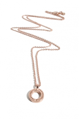 Necklace Circle 80 cm | rose