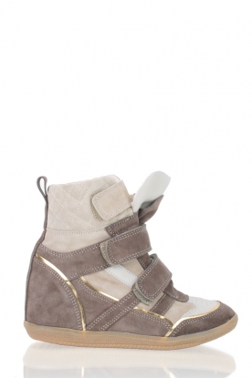 March23 |  Wedge sneaker Virginia | brown/beige