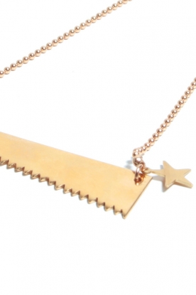 Mimi et Toi |  Necklace Saw short | brass