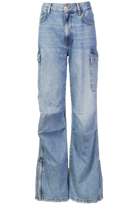 Liu Jo |Straight  leg cargo jeans Mo | blauw