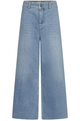 Co'Couture |Non-stretch wide leg denim jeans Fame | blauw