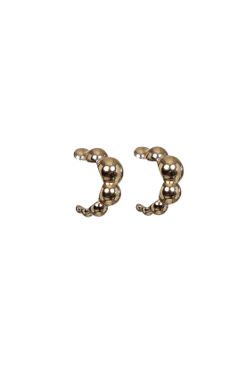 Bandhu |Stainless steel gold plated oorbellen Dot | goud