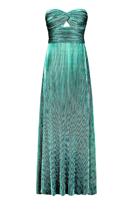 Ibana |Strapless maxi-jurk met lurex Frederique | groen