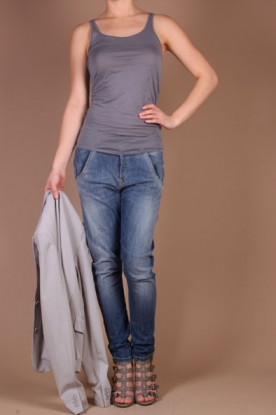 Iheart | Tank top Lea | charcoal