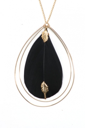 AH Jewelry | Necklace Black Goose
