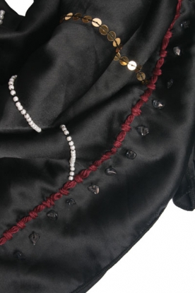 Moment by Moment | Luxe Glamour Sjaal  | black