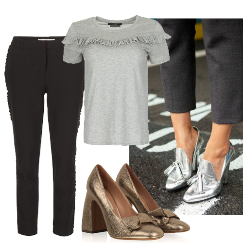 How to wear How do you combine metallic leather shoes? Little Soho