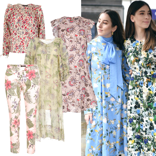 trend 2018 bloemen print 