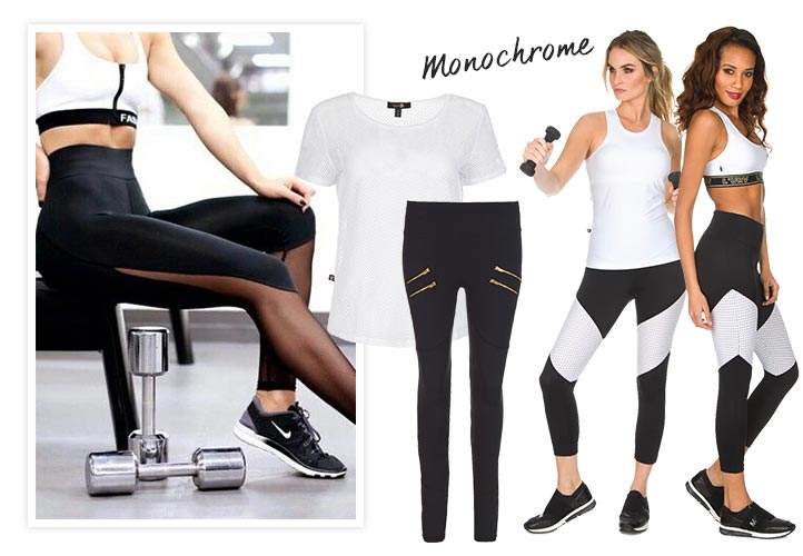 sportkleding-legging-zwart-wit