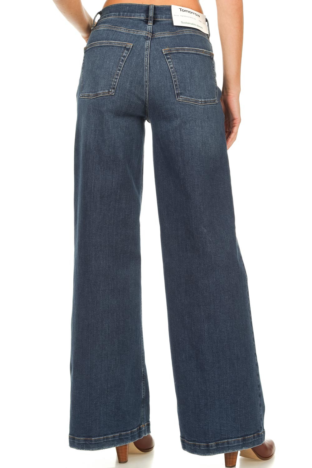 Wide leg jeans Kersee | blue | Tomorrow Denim | Little Soho