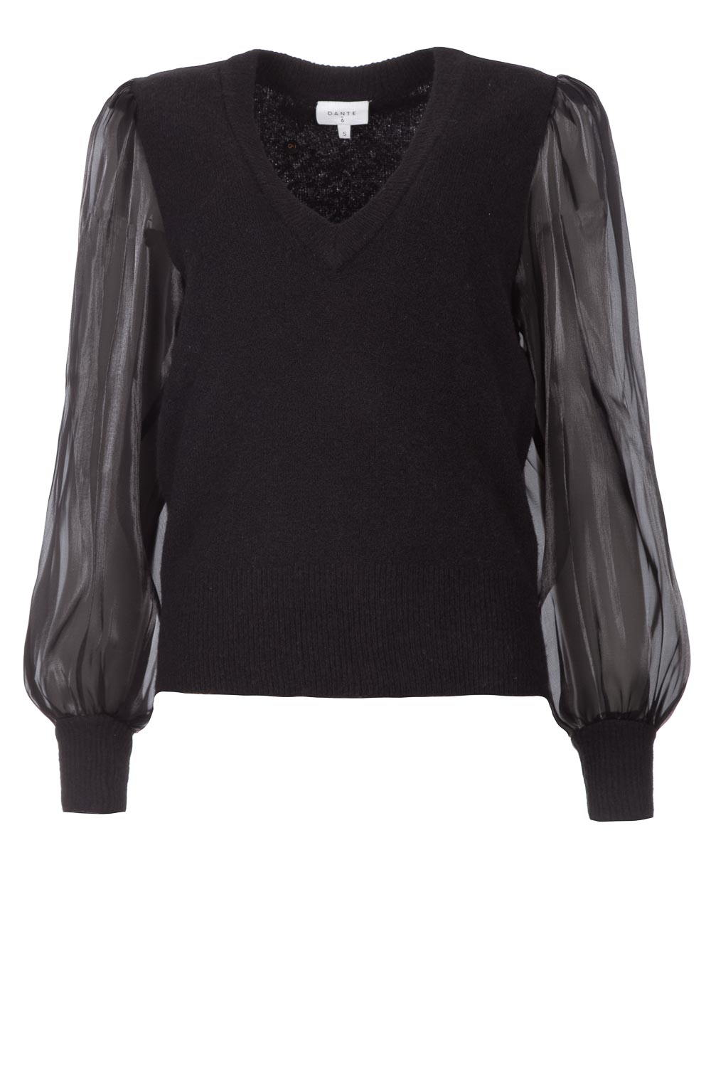 Transparent sleeves sweater Joelle Dante6 Little Soho - Main Image