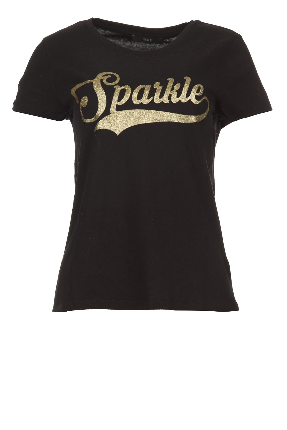 T-shirt with glitter print Sparkle | black... | Set | Little Soho