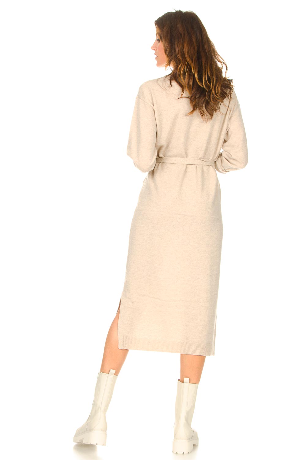 Midi sweater dress Lina | beige... | Knit-ted | Little Soho Midi sweater dress Lina | beige... | Knit-ted | Little Soho