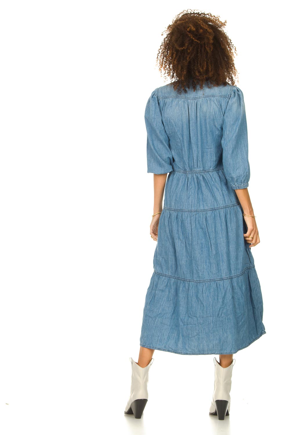 ba&sh denim dress Vayea Dress