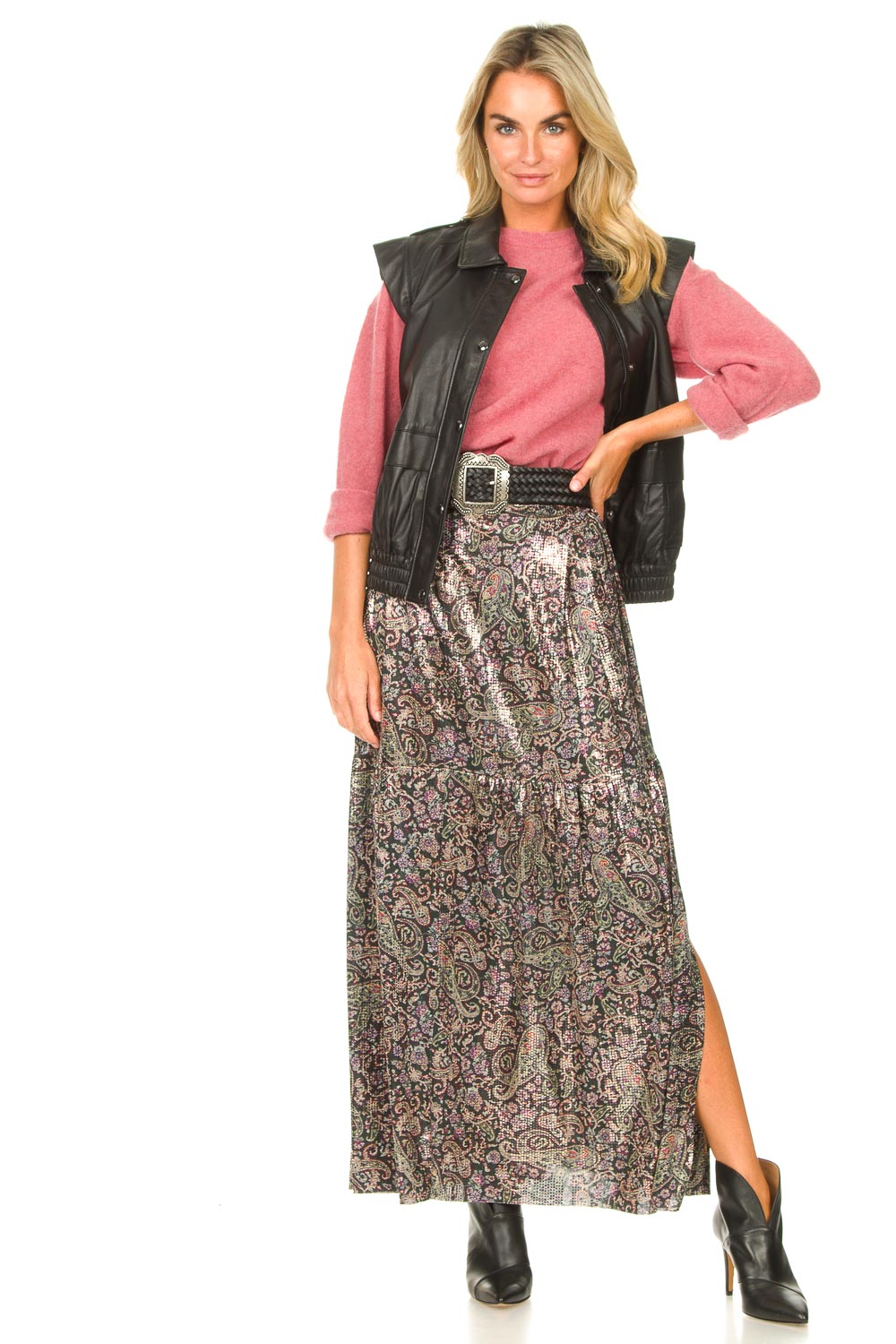 Braided leather belt Braid | black... | ba&sh | Little Soho display picture 2