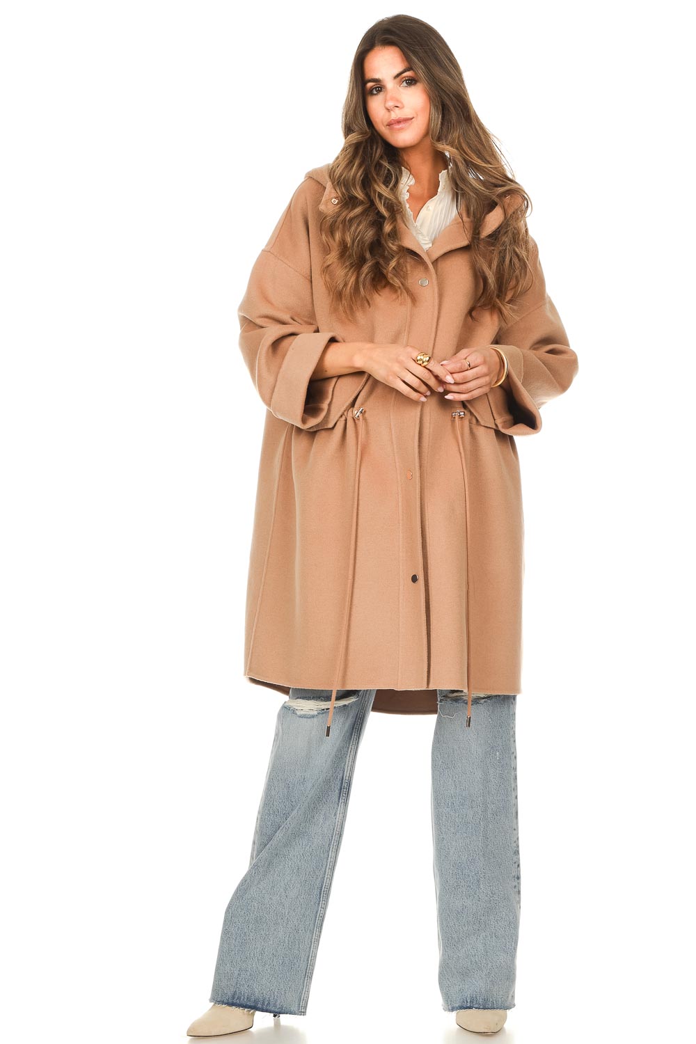 Wool coat Rox | camel | Twinset | Little Soho