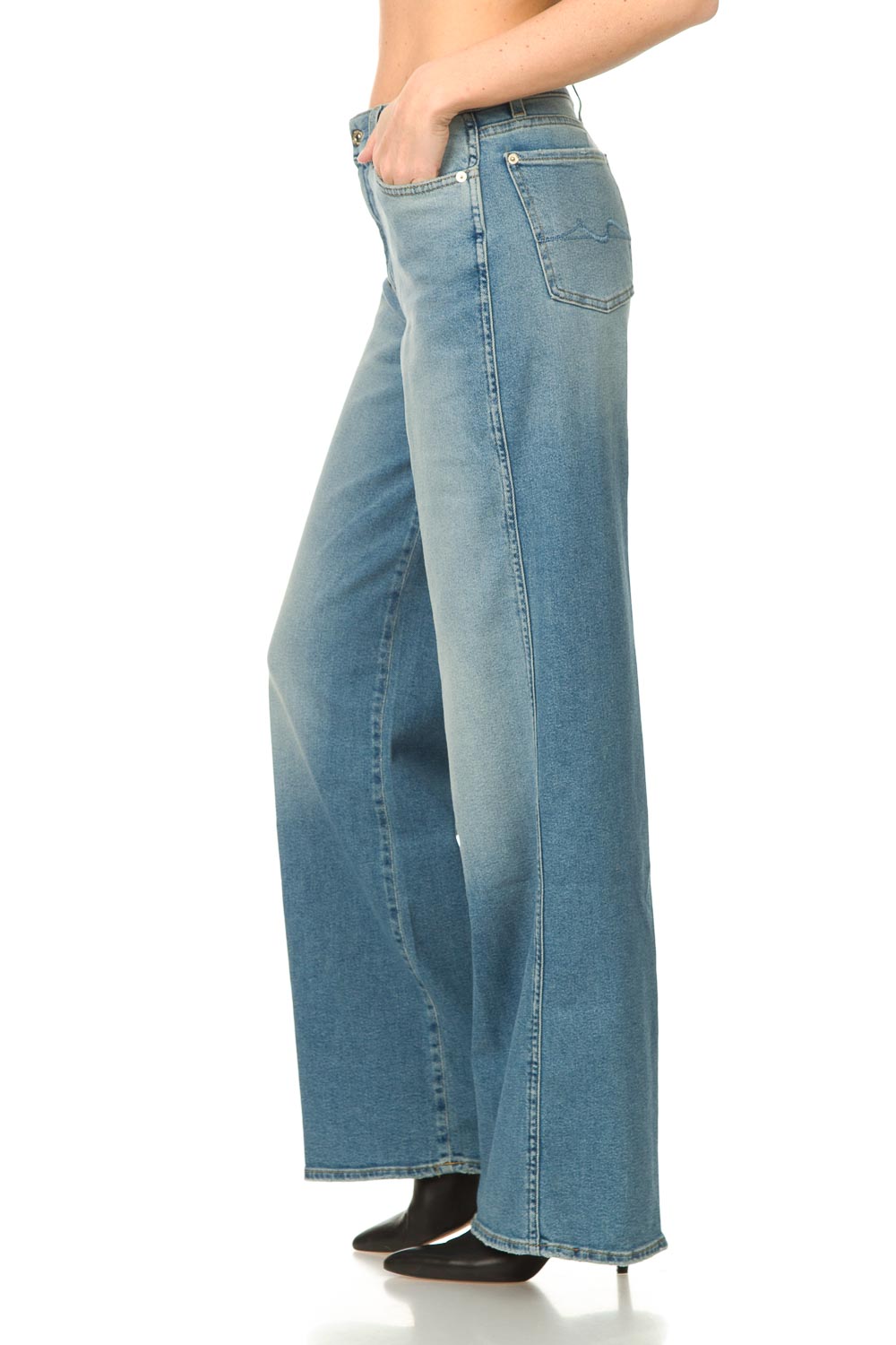 Brede band dames flared jeans | KLEDING.nl