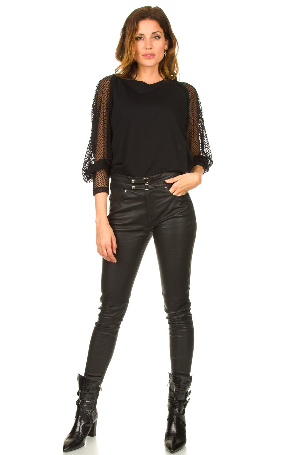 Look Top with see-through sleeves Jacky