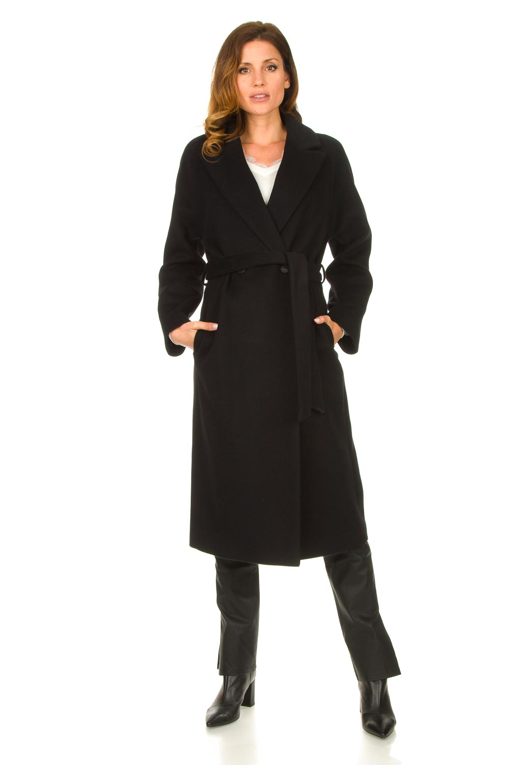 Look Luxury wrap coat Elegance