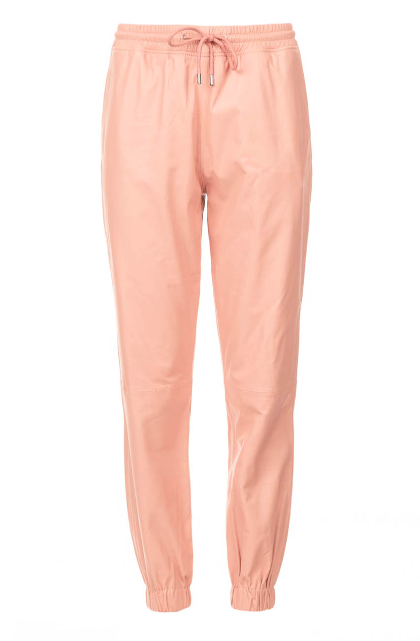 Leather joggers Sydney | pink 