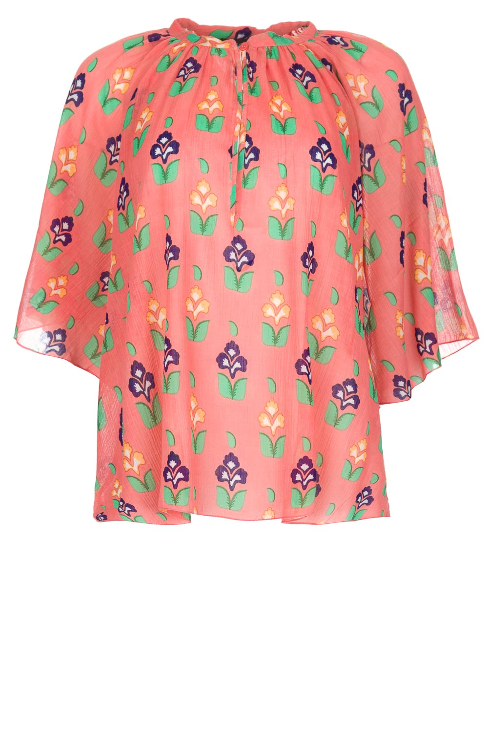 Blouse Mia | pink | Antik Batik | Little Soho Blouse met print Abbije | roze | Antik Batik | Little Soho