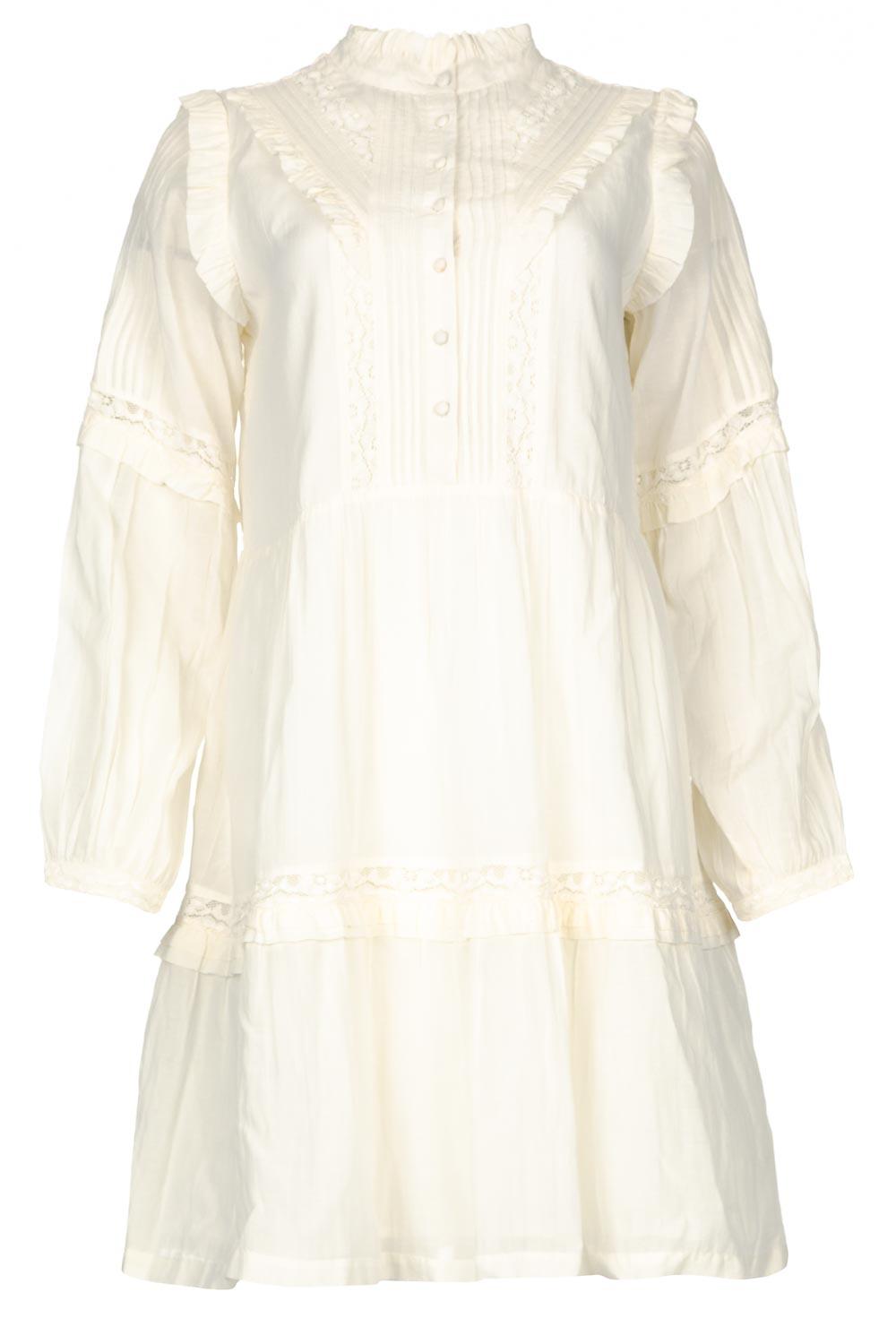 Broderie dress with ruffles Vivian | white... | Notes Du Nord | Little Soho