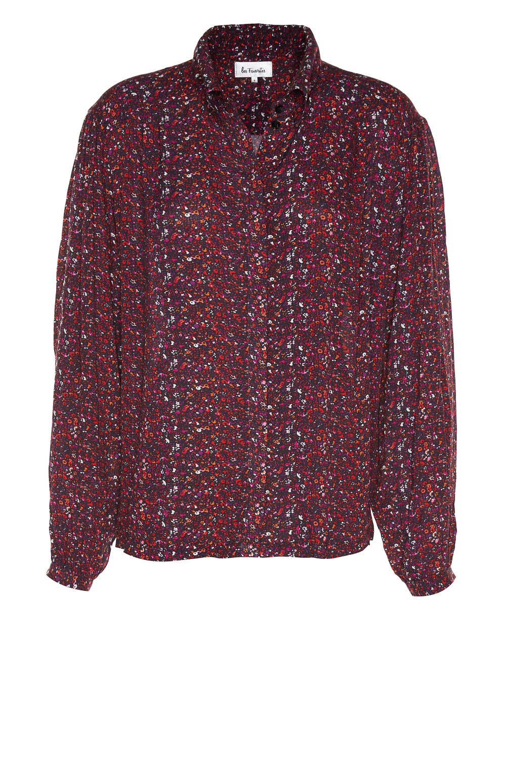 Les Favorites Blouse met print Molly rood
