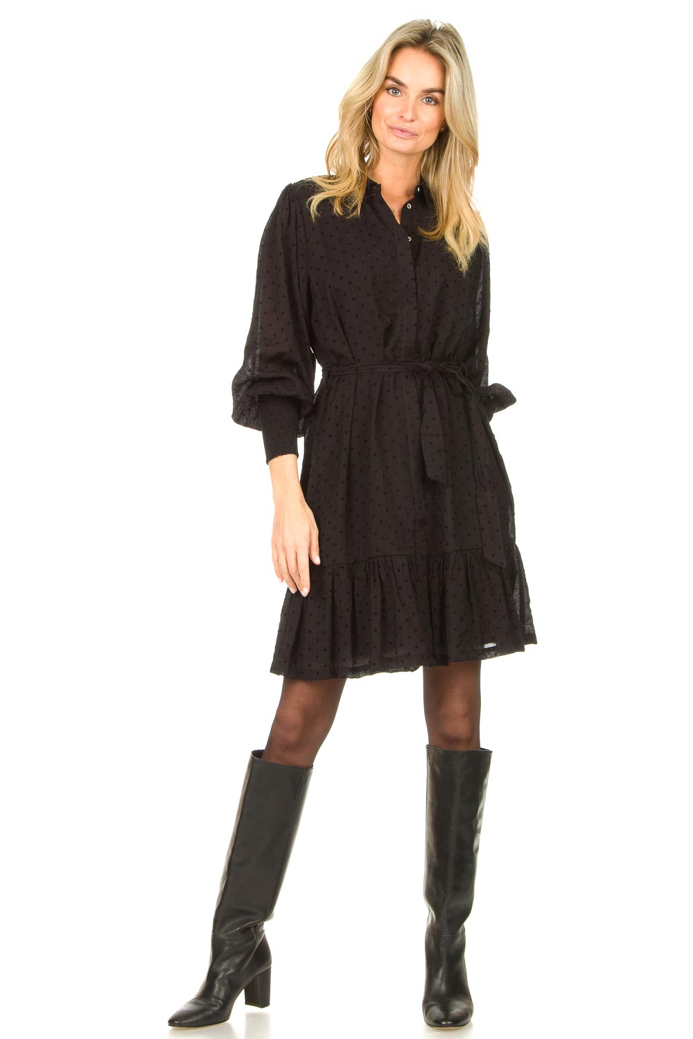 Look Dress with tie belt Fana