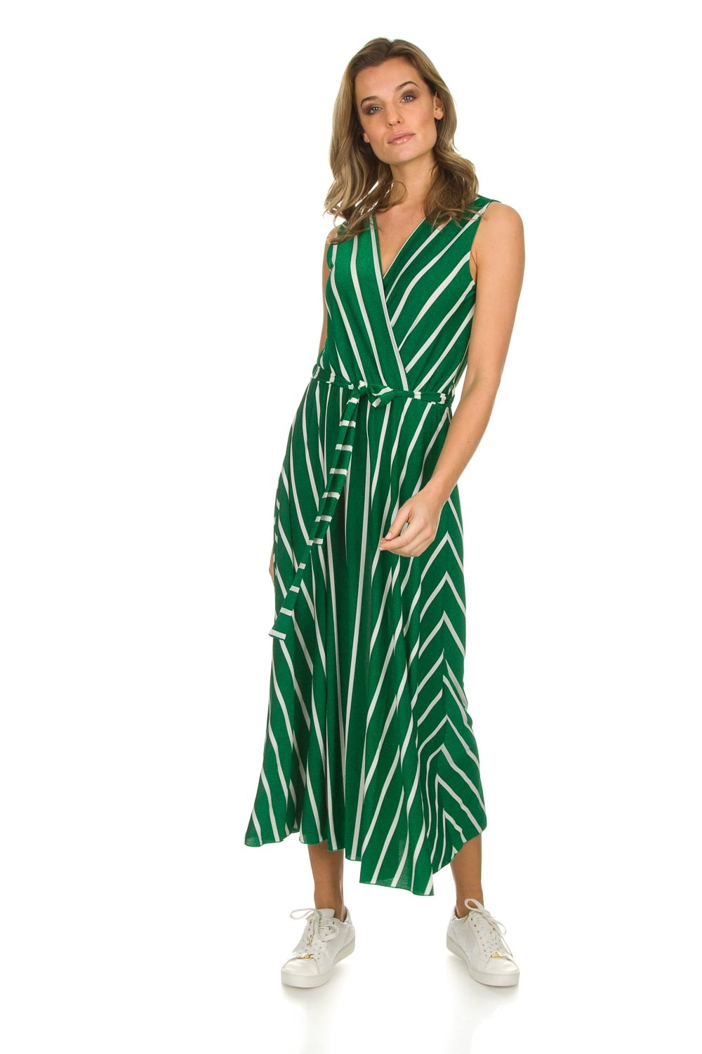 Striped maxi dress with glitters Melia | green... | Kocca | Little Soho