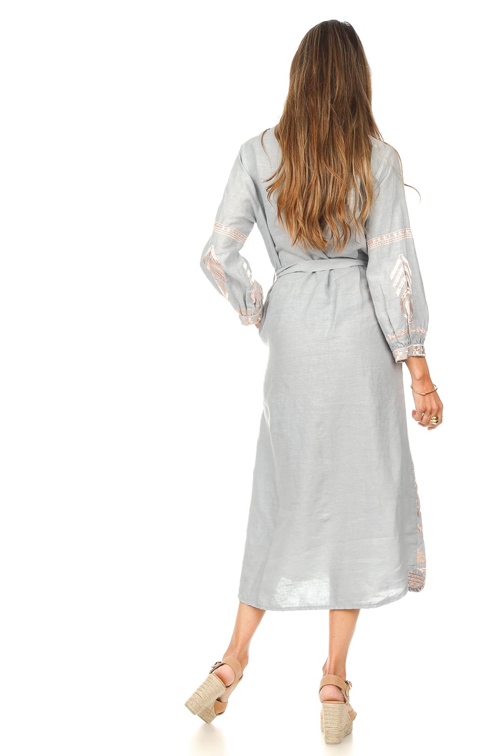 knee length dresses for ladies Greek Archaic Kori Flakes Midi Dress