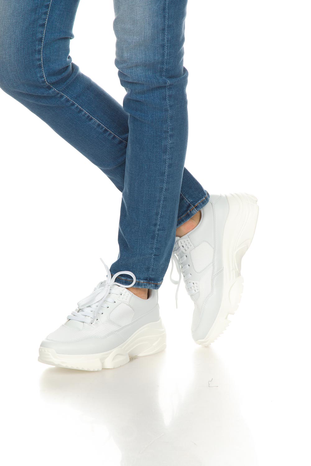 Chunky platform sneakers Slave | wit | Essentiel Antwerp | Little Soho