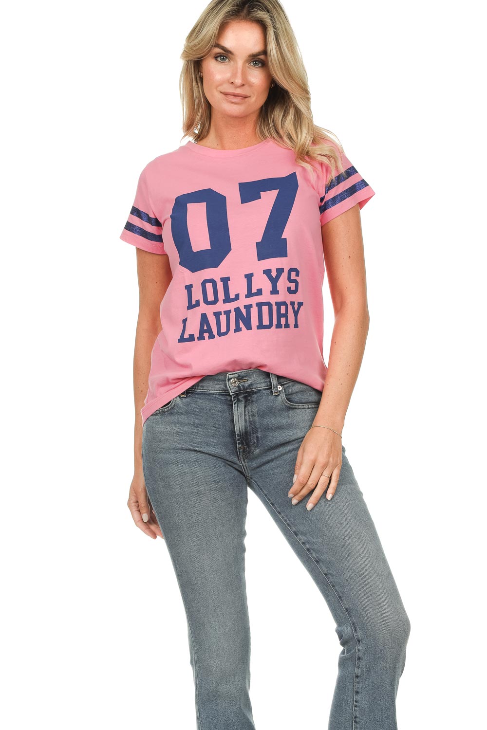 LOLLYS LAUNDRY Roma Lobster Tee SS Red main image 1