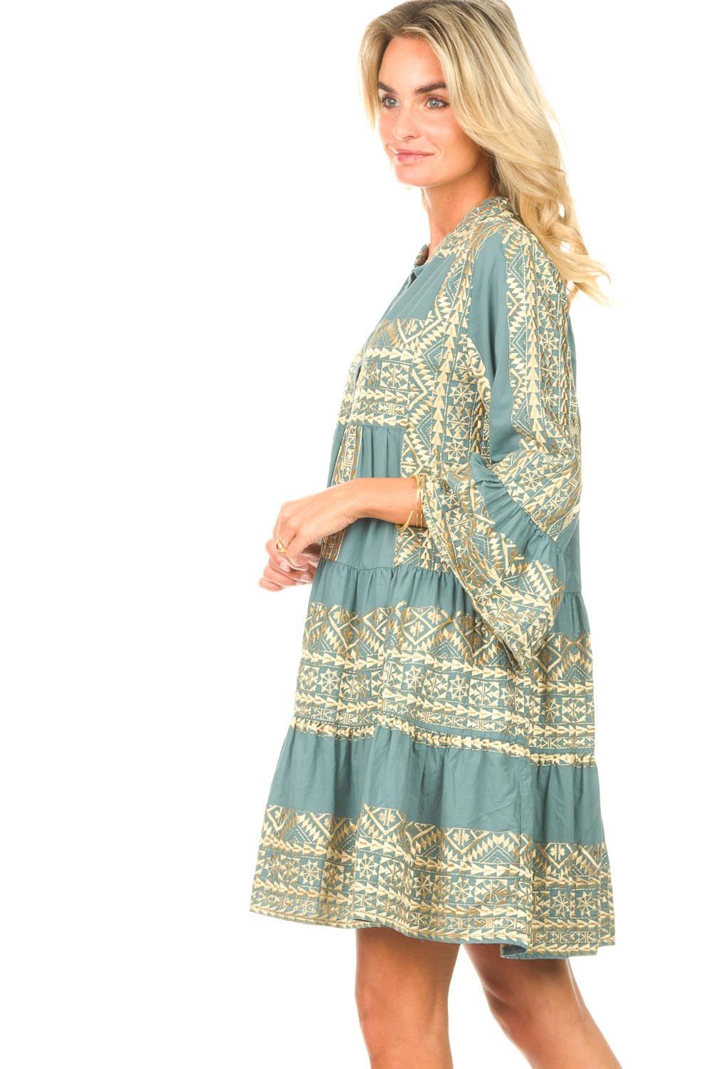 drop waist dress midi Modern Fit Midi Drop-Waist Dress - Pleated Mixed Media