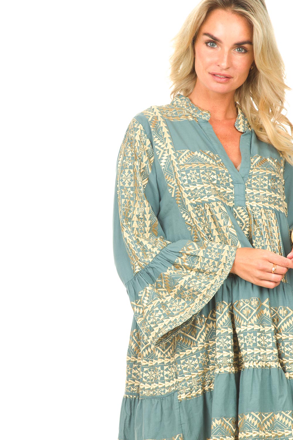 green greek dress Hunter Green Greek Dress – MODALIER main image 0