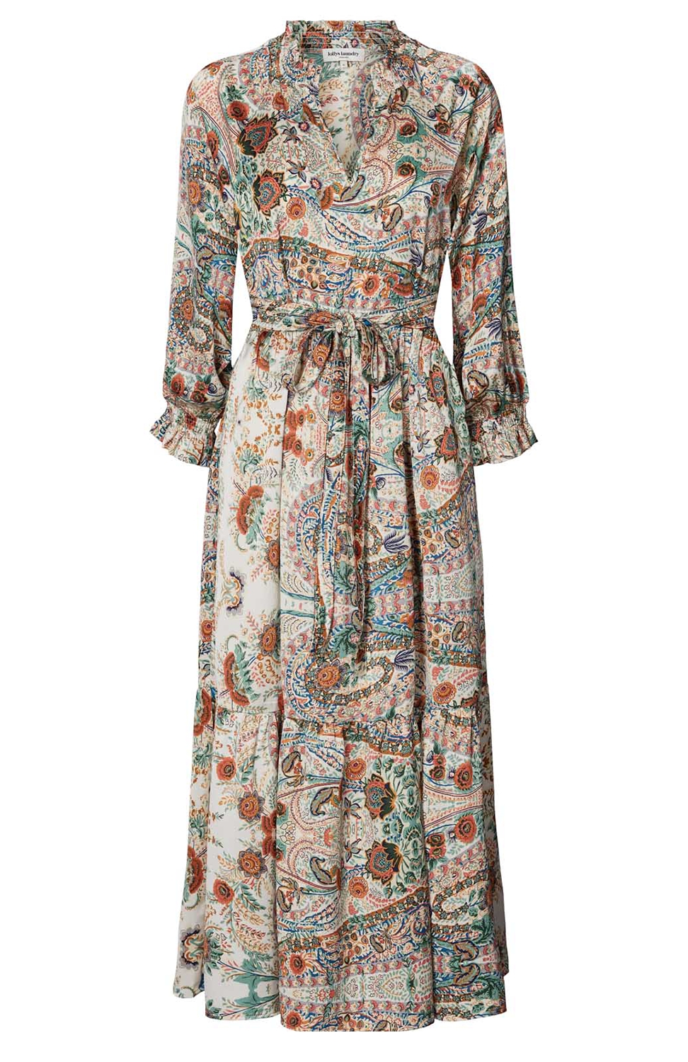 laundry by design maxi dress $195 Laundry by Design Midnight Blue Paisley Vneck Empire Maxi Dress 12P  L385