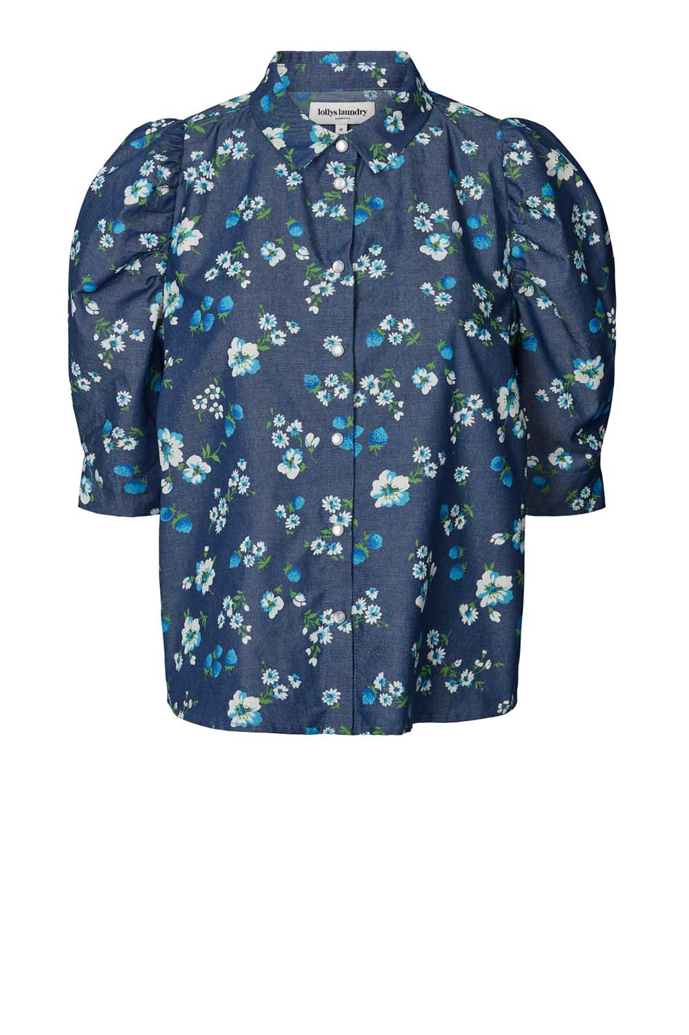 Lollys Laundry Blouse met bloemenprint Bono blauw
