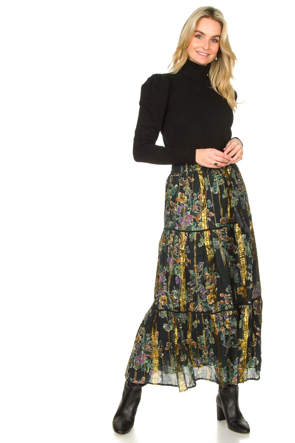 Look Maxi skirt with lurex Frankzap