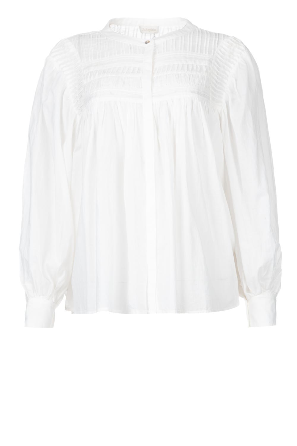 Blouse with puff sleeves Jade | white | JC Sophie | Little Soho