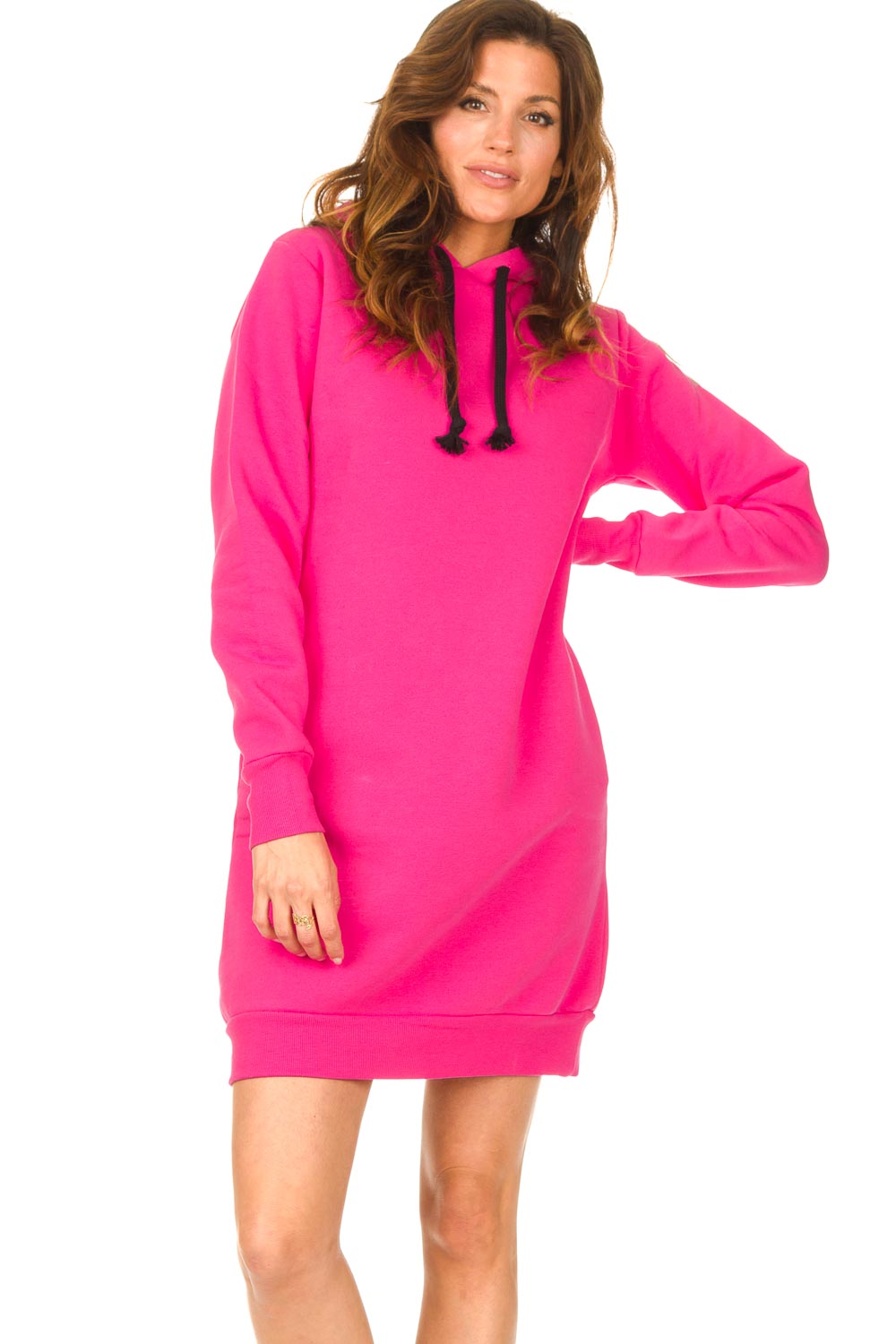 neon pink hoodie dress Good condition Neon pink sweatshir hoodie dress
